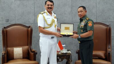 Panglima TNI Terima Kunjungan Kehormatan Kepala Staf Angkatan Laut India
