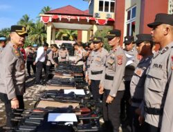 Komitmen Kapolres Pidie Jaya: Apel Penghargaan dan Pemeriksaan Senpi Untuk Profesionalisme Polri*
