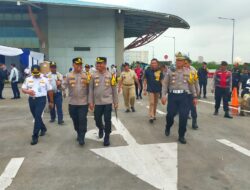 Lepas Mudik Gratis di Terbus Pulogebang, Kapolres Metro Jakarta Timur dampingi Kementrian Perhubungan RI