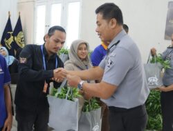 Dukung Ketahanan Pangan dan Akselerasi Program Menimipas, Lapas Pemuda Tangerang Ikuti Panen Raya dan Baksos Serentak UPT Pemasyarakatan