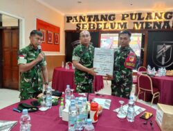 Pengendalian Pengawasan Operasi Jajaran Kodam XIII/Mdk ke Satgas Yonif 715/Mtl