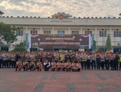 Dandim 0509 Bersama Kapolres Metro Bekasi Gelar Apel Pengamanan Malam Tahun Baru 2025