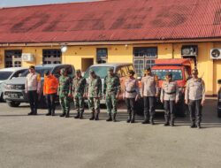 Kodim 1710/Mimika Bersama Polres Mimika Laksanakan Apel Gelar Pasukan Pengamanan Tahun Baru 2025