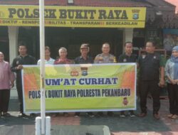Bahas Isu Kamtibmas, Polresta Pekanbaru Gelar Kegiatan Jum’at Curhat di Polsek Bukit Raya 