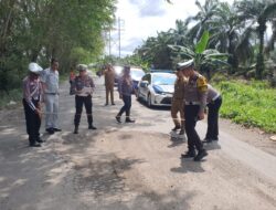 Jelang Ops Lilin LK 2024 dan Tahun Baru 2025, Satlantas Polres Siak Bersama Instansi Terkait Survey Jalan Rusak