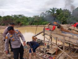 Meresahkan Masyarakat, Polisi Tertibkan PETI di Kelurahan Muara Lembu
