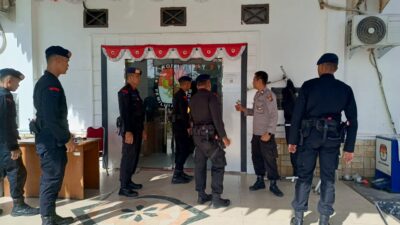 Satgas Tindak POH Kapolda Riau Patroli dan Diteksi Dini Ke Kantor Bawaslu Kota Pekanbaru.