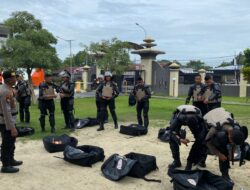 Subdit Dalmas Polda Riau Ikuti Latihan Pemakaian Perlengkapan Dalmas