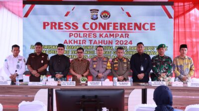 Polres Kampar Ungkap Ribuan Kasus Sepanjang 2024, Narkoba Jadi Sorotan, Komitmen Tingkatkan Pelayanan di Tahun 2025