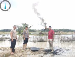Polsek Singingi Hilir Tertibkan 18 Unit PETI di Pulau Buaya Aliran Sungai Singingi