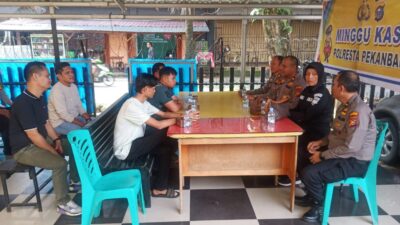 Jalin Kedekatan dengan Masyarakat, Polresta Pekanbaru Gelar Kegiatan Minggu Kasih di Polsek Sukajadi 