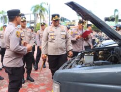 Untuk Kesiapan Operasional, Kapolres Dumai Tegaskan Pentingnya Pengecekan Kendaraan Dinas