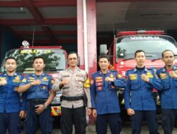 Bhabinkamtibmas Wilayah Hukum Polsek CWI Polres Bogor Giat Cooling Sistem Silahturahmi Jaga Sinergitas Sektor Damkar Ciawi Jaga Kondusifitas
