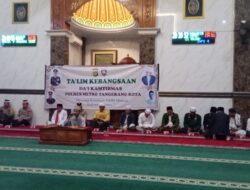 Da’i Kamtibmas Polres Metro Tangerang Kota Gelar Kegiatan Ta’lim Kebangsaan di Masjid Abu Dzar Algifari