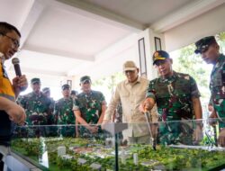 Panglima TNI Dampingi Menhan RI di Pusdiklatpassus Kopassus Batujajar