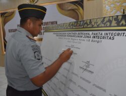 Wujudkan Zona Integritas, Rutan Bangil Laksanakan Penandatanganan Komitmen Bersama, Pakta Integritas dan Pencanangan Pembangunan Zona Integritas
