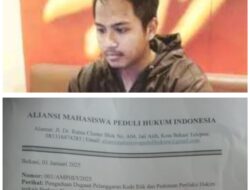 Aliansi Mahasiswa Peduli Hukum Indonesia Laporkan Hakim Pengadilan Negeri Jakarta Pusat ke Komisi Yudisial