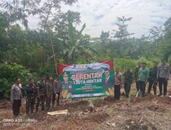 Polsek Sagaranten Turut Serta Sukseskan Program Penanaman Jagung Serentak 1 Juta Hektare