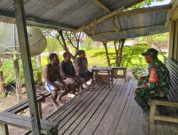 Perkokoh Kemanunggalan, Babinsa Koramil Agimuga Secara Rutin Gelar Komsos Bersama Warga Binaan