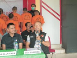 Polres Kuansing Gelar Press Release Ungkap Kasus Narkoba dan Pemusnahan Barang Bukti