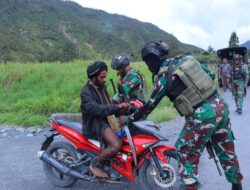 Jamin Kondusifitas, Kodim 1714/PJ Gelar Patroli dan Sweping Gabungan di Kota Mulia