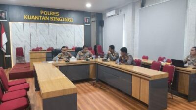 Polres Kuansing Laksanakan Zoom Meeting Rapat Ketahanan Pangan Tahun 2025