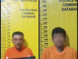 Curi Pagar Besi Milik PT PHR, Dua Pria Ini Diringkus Polsek Minas