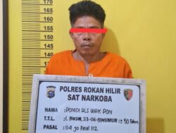 Satresnarkoba Polres Rohil Terima Penyerahan Tersangka Penyalahgunaan Narkotika Jenis Sabu Yang Ditangkap TNI