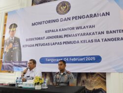Kakanwil Ditjenpas Banten Memberikan Penguatan Kepada Jajaran Petugas Lapas Pemuda Tangerang