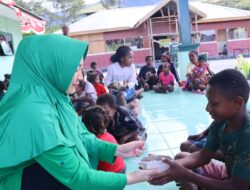Persit KCK Cabang XLI, Kodim 1714/PJ Peduli Pengungsi
