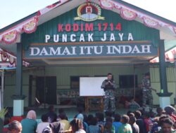 Peduli Pendidikan Anak-Anak, Anggota Kodim 1714/Puncak Jaya Memberikan Materi Calistung Kepada Pengungsi