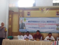 Polsek Dramaga Kawal Musdes, Pastikan BLT Dana Desa Disalurkan Tepat Sasaran