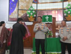 Wakapolres Metro Jakarta Utara Gelar “Minggu Kasih” di Gereja HKBP Kebon Bawang, Sampaikan Pesan Kamtibmas