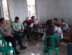 Bhabinkamtibmas Wilayah Hukum Polsek Ciampea Giat Cooling Sistem Silaturahmi Dengan BPD Dialog Kamtibmas Cegah Kriminalitas