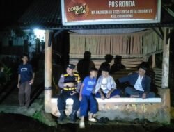 Bhabinkamtibmas Wilayah Hukum Polsek Cijeruk Giat Cooling Sistem Sambangi Satkamling dan Sampaikan Pesan Kamtibmas Cegah Kriminalitas