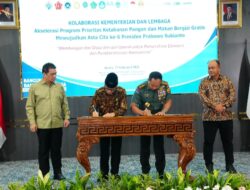 Panglima TNI Teken MoU Dengan Kementerian Desa dan Pembangunan Daerah Tertinggal dan Badan Gizi Nasional