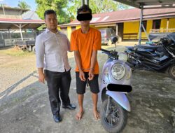 Polsek Kuantan Mudik Amankan Pelaku Curat Warung Grosir di Desa Gunung