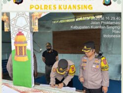 Ops Tertib Ramadhan LK 2025, Kapolres dan Wakapolres Kuansing Tinjau Pos Pengamanan Tugu Cerano 