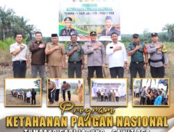 Kapolres Rohil Tumpangsari Jagung – Sawit Dukung Ketahanan Pangan Nasional