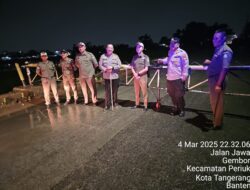 Polsek Jatiuwung Bersama Trantib Kecamatan Periuk Gelar Patroli Ramadhan
