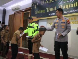 Peduli Yatim dan Piatu, Polres Metro Tangerang Kota Bakti Sosial di Yayasan Putra Asih Tangerang
