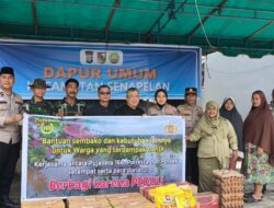 Polsek Senapelan dan Pujasera 168 Salurkan Bantuan untuk Warga Terdampak Banjir