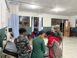 Aksi Heroik, Satgas Yonif 715/Mtl Bantu Evakuasi Anak Papua ke RS