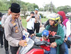 Kapolres Metro Tangerang Kota Turun ke Jalan Sosialisasi Layanan Pengaduan Polri 110