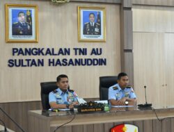 Danlanud Sultan Hasanuddin Ikuti Vicon Rakor Aset BMN TNI AU Tahun 2025
