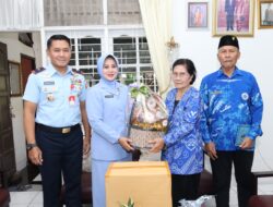 Jelang HUT Ke-79 TNI AU, Danlanud Sultan Hasanuddin Gelar Anjangsana Kepada Ketua PPAU Cabang 50 Makassar
