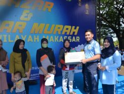 Dalam Rangka HUT Ke-79 TNI AU, Lanud Sultan Hasanuddin Gelar Bazar dan Pasar Murah