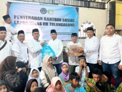 Peringati Hari Bhakti Pemasyarakatan Ke-61, Lapas Tulungagung Berbagi Berkah Dengan Anak Yatim