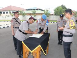 Kapolres Metro Tangerang Kota Pimpin Sertijab Kasat Samapta, Kasi Humas, Kapolsek Ciledug dan Pinang