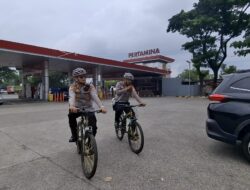 Mudik Nyaman, Polres Metro Tangerang Terjunkan Patroli Bersepeda di Rest Area KM 13,5 dan KM 14